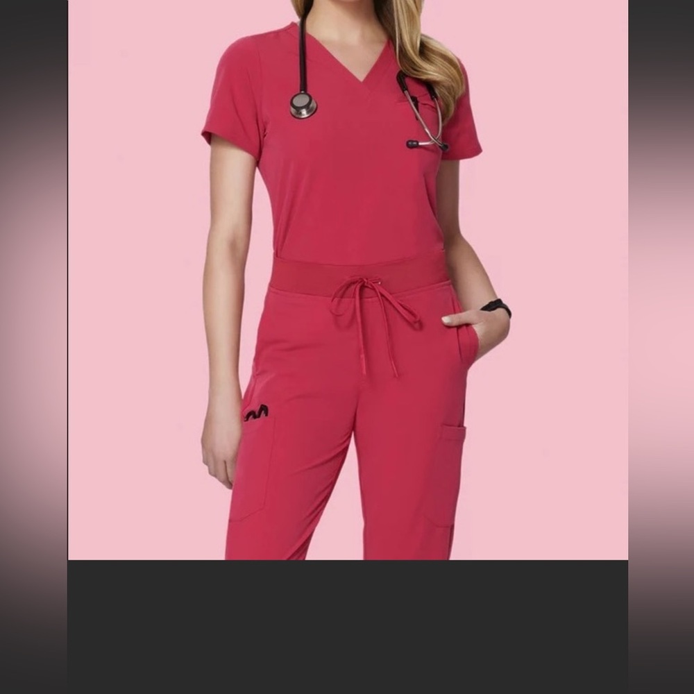 Mandala scrubs deep rose